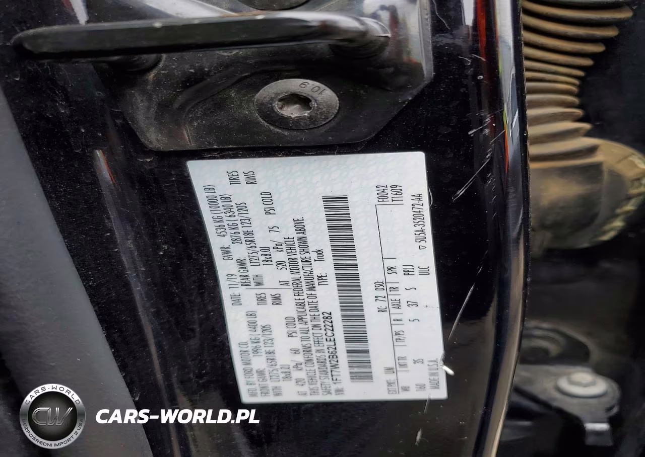 2020 Ford F250 Super Duty VIN:1FT7W2B62LEC22282 - 12