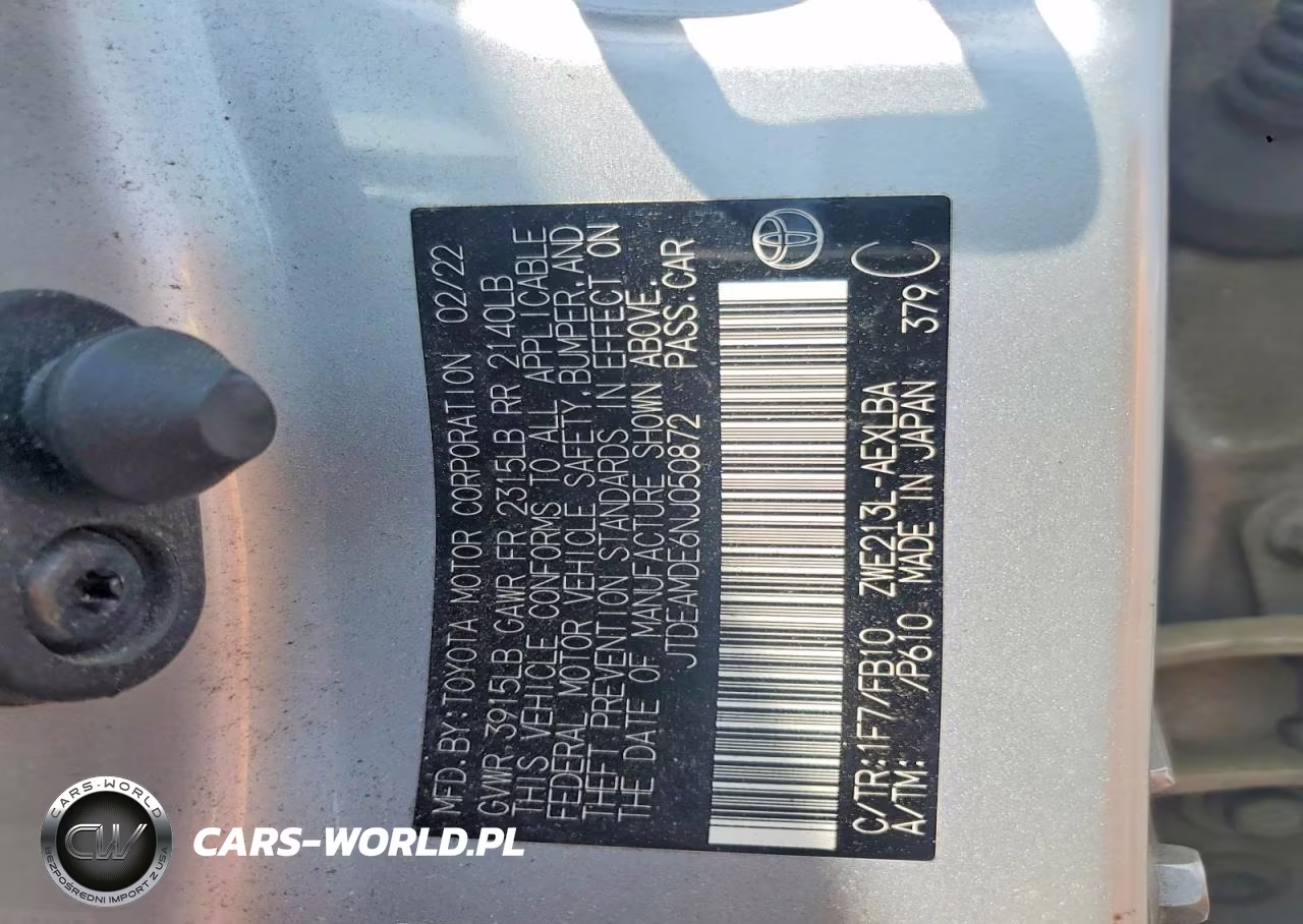 2022 Toyota Corolla Le VIN:JTDEAMDE6NJ050872 - 12