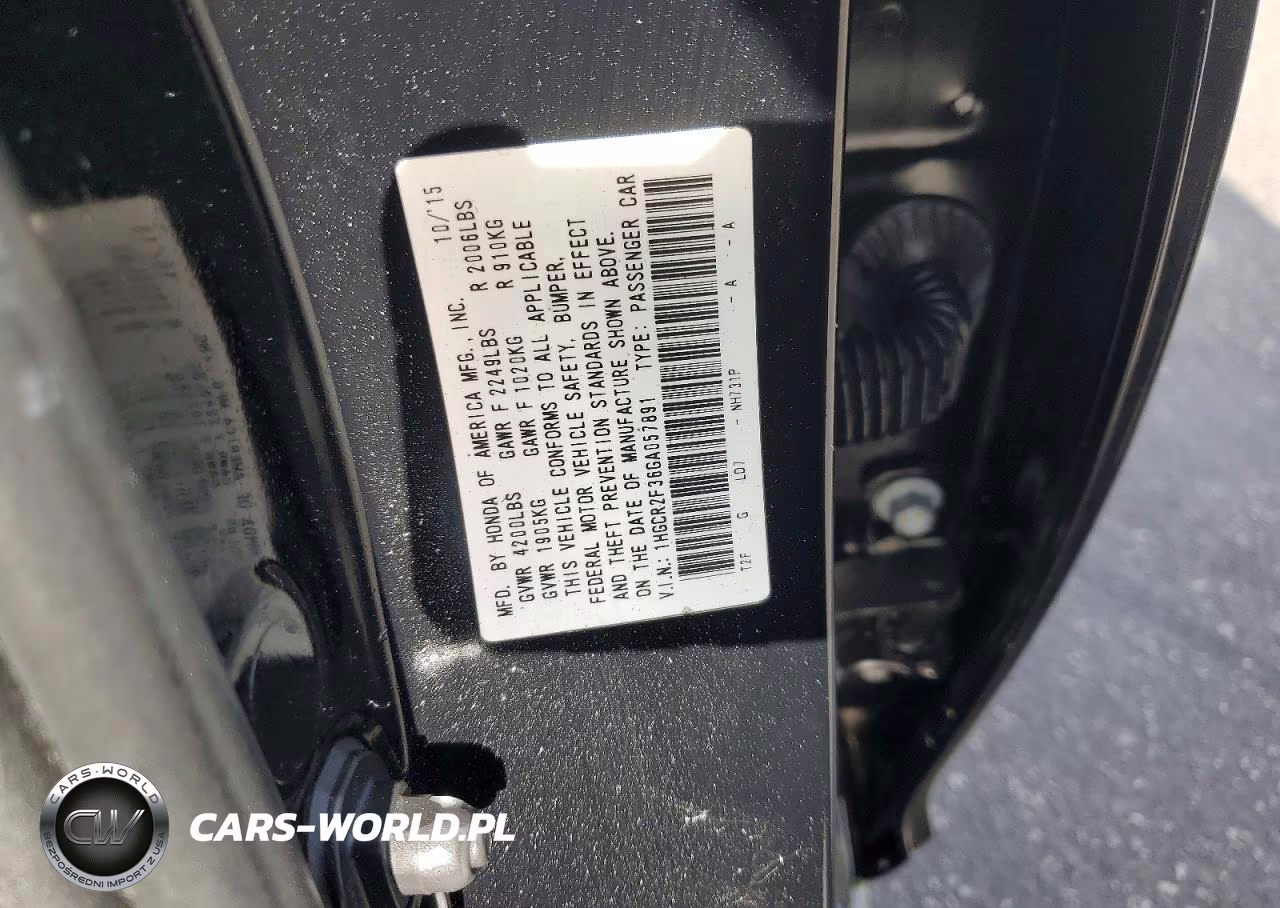2016 Honda Accord Lx VIN:1HGCR2F36GA057891 - 12