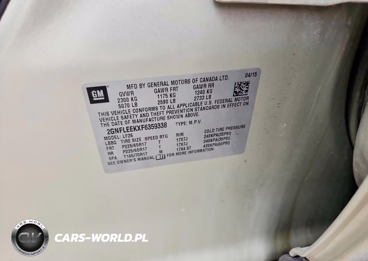 2015 Chevrolet Equinox Ls VIN:2GNFLEEKXF6359338 - 12