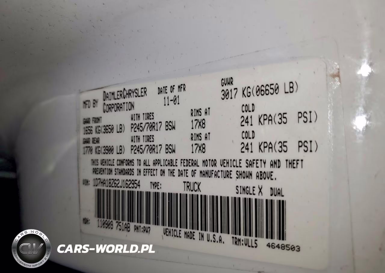 2002 Dodge Ram 1500 VIN:1D7HA18Z62J162954 - 12
