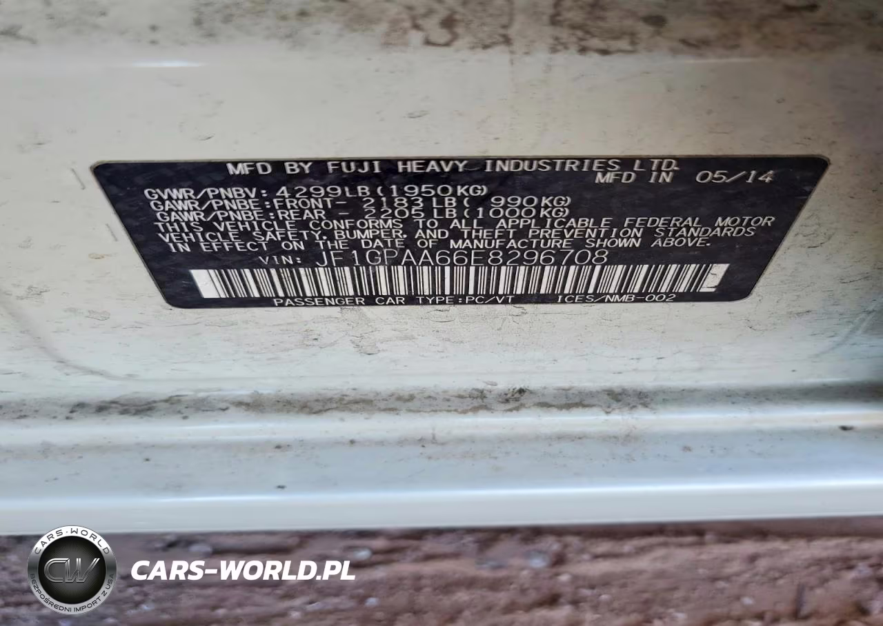 2014 Subaru Impreza VIN:JF1GPAA66E8296708 - 13