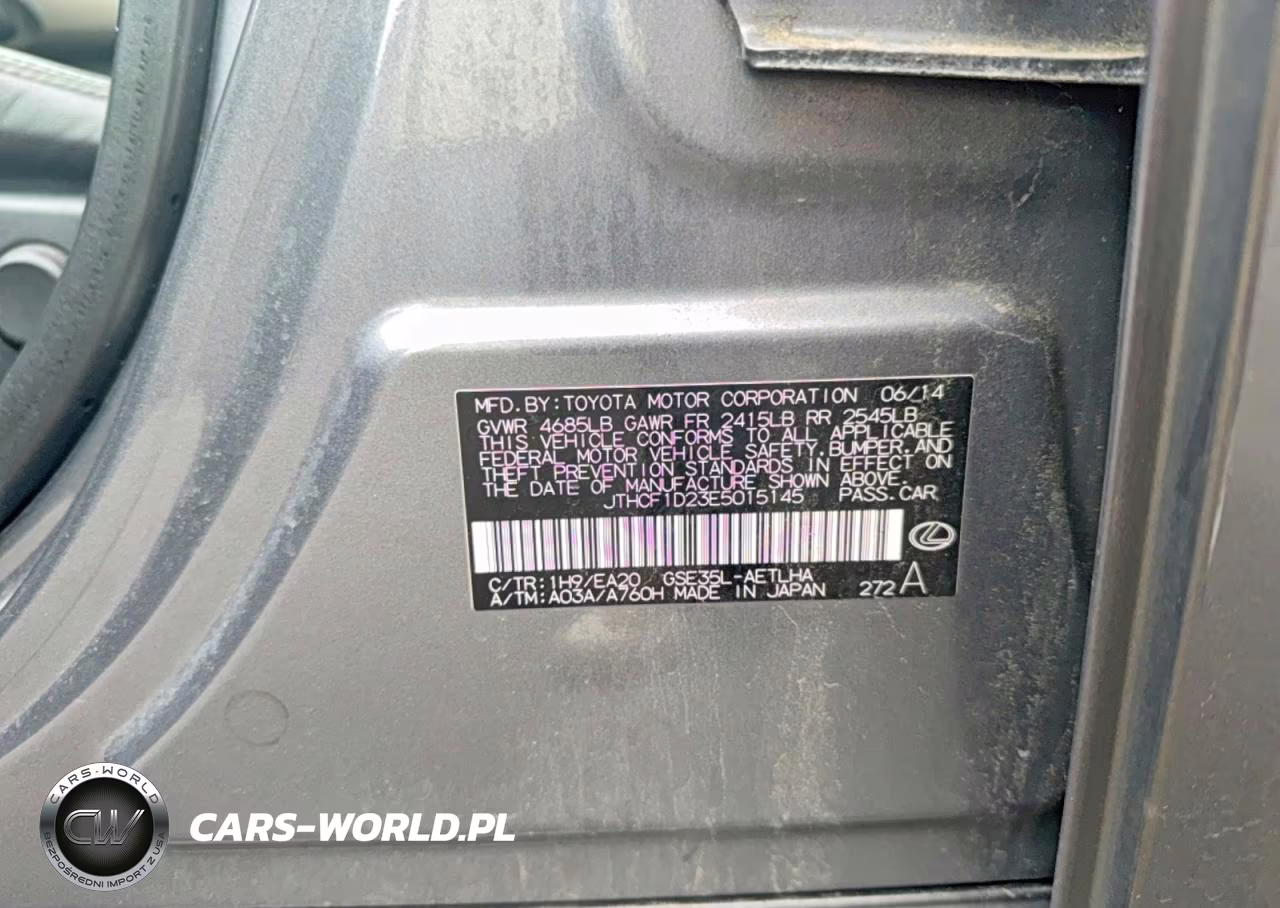 2014 Lexus Is 250 VIN:JTHCF1D23E5015145 - 10