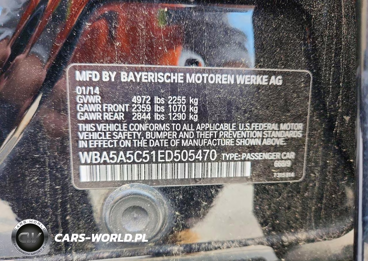 2014 BMW 528 I VIN:WBA5A5C51ED505470 - 12