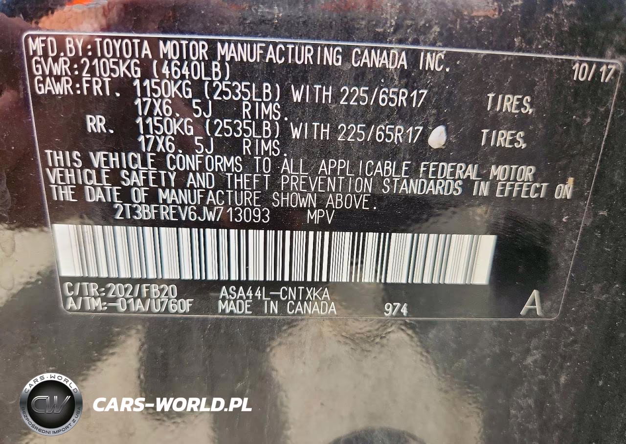 2018 Toyota Rav4 Le VIN:2T3BFREV6JW713093 - 13