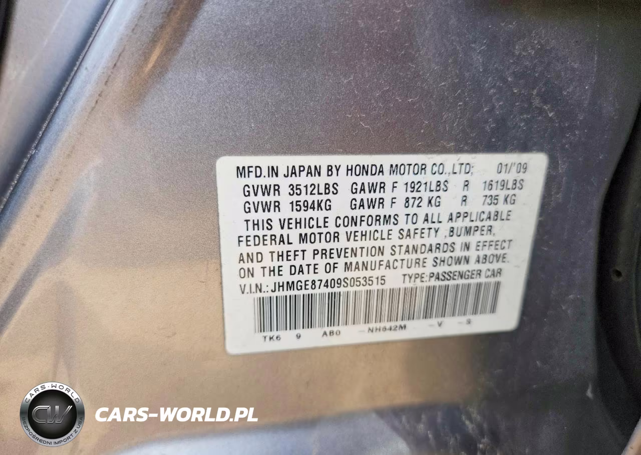 2009 Honda Fit Sport VIN:JHMGE87409S053515 - 13