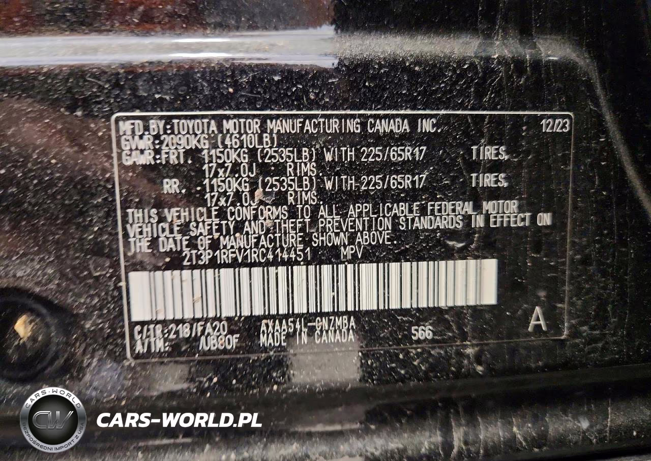 2024 Toyota Rav4 Xle VIN:2T3P1RFV1RC414451 - 12