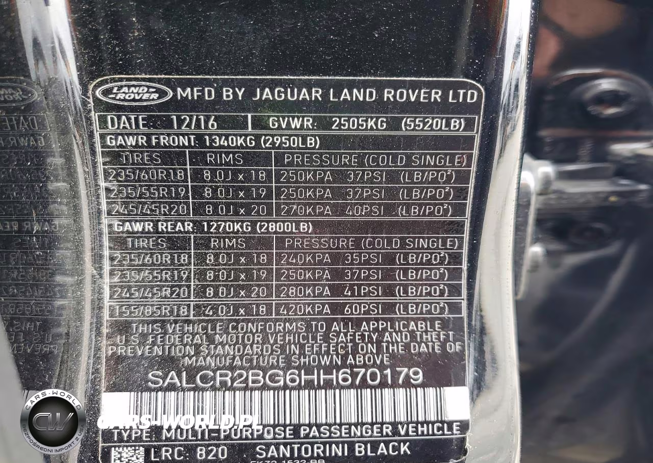 2017 Land Rover Discovery Sport Hse VIN:SALCR2BG6HH670179 - 13