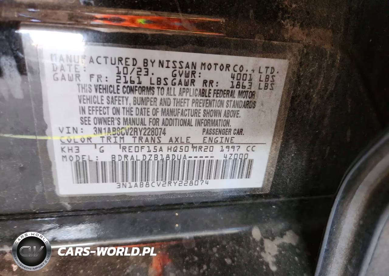 2024 Nissan Sentra Sv VIN:3N1AB8CV2RY228074 - 12