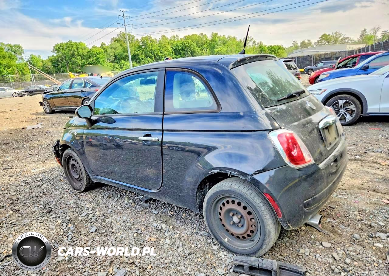2012 Fiat 500 Pop VIN:3C3CFFAR6CT280661 - 2