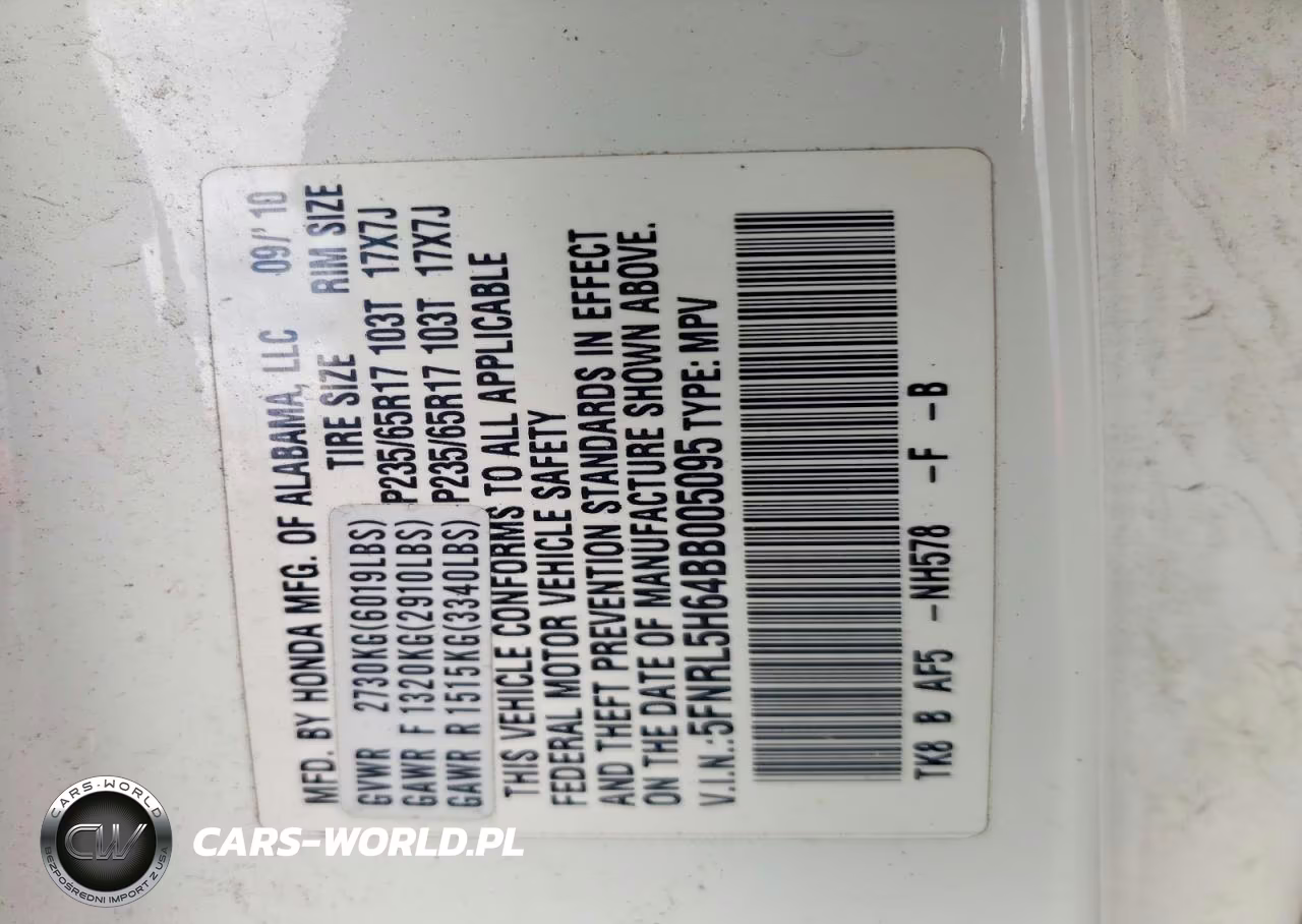 2011 Honda Odyssey Exl VIN:5FNRL5H64BB005095 - 13