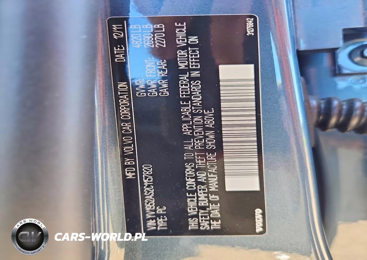 2012 Volvo S80 3.2 VIN:YV1952AS2C1157820 - 12