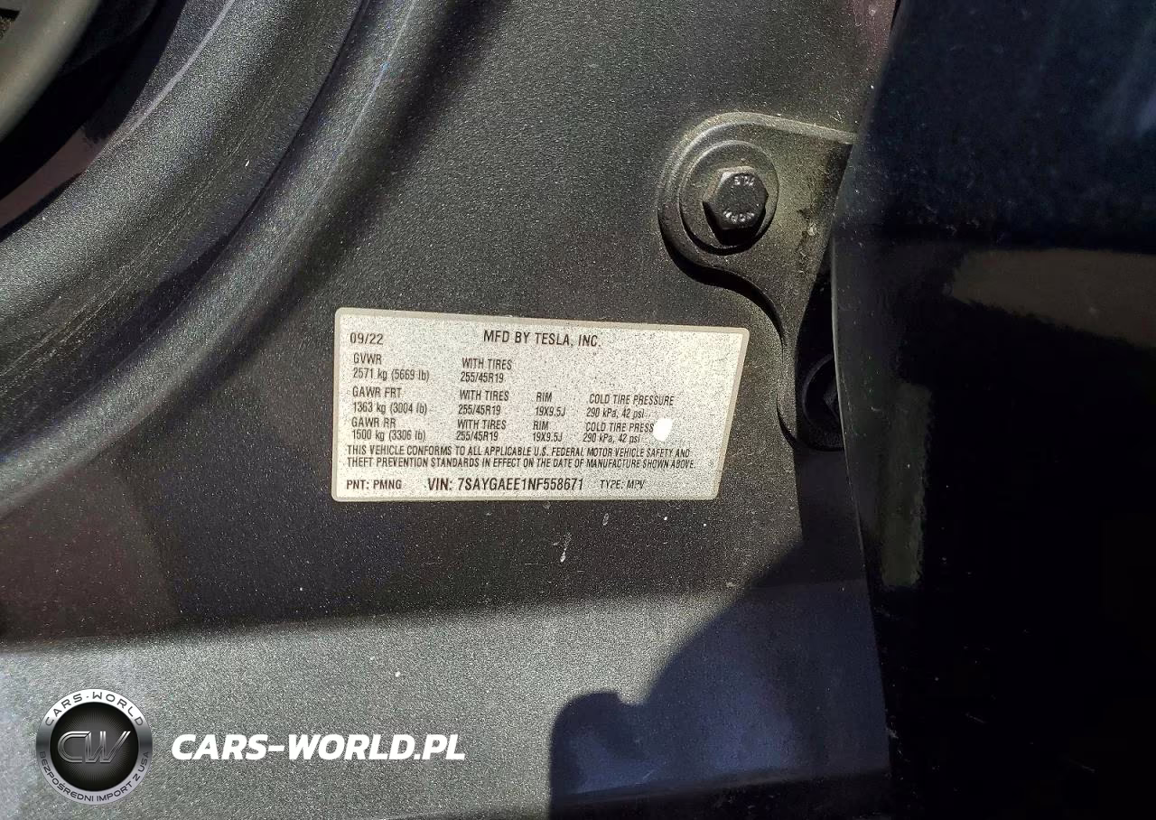 2022 Tesla Model Y VIN:7SAYGAEE1NF558671 - 13