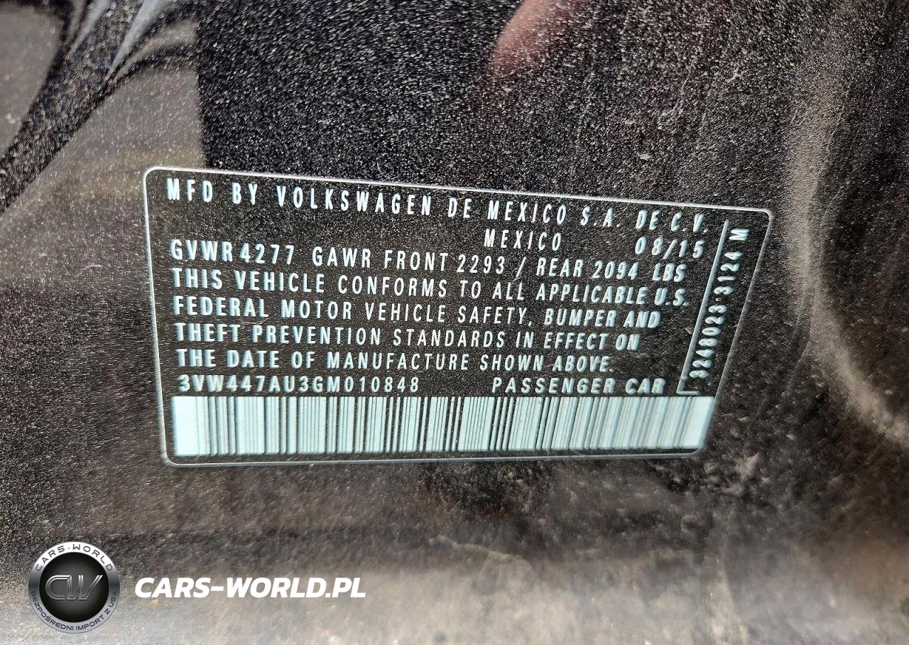 2016 Volkswagen Gti S VIN:3VW447AU3GM010848 - 12