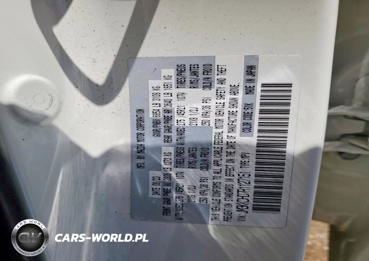 2024 Mazda Cx-90 Premium VIN:JM3KKDHD7R1127151 - 12