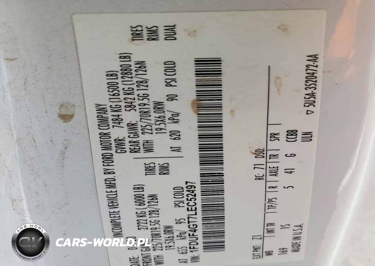 2020 Ford F450 Super Duty VIN:1FDUF4GT7LEC52497 - 12