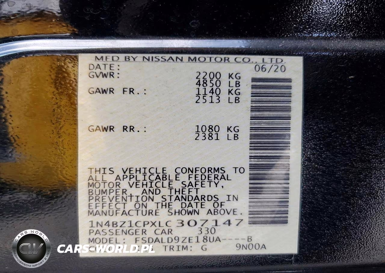 2020 Nissan Leaf Sv Plus VIN:1N4BZ1CPXLC307147 - 13