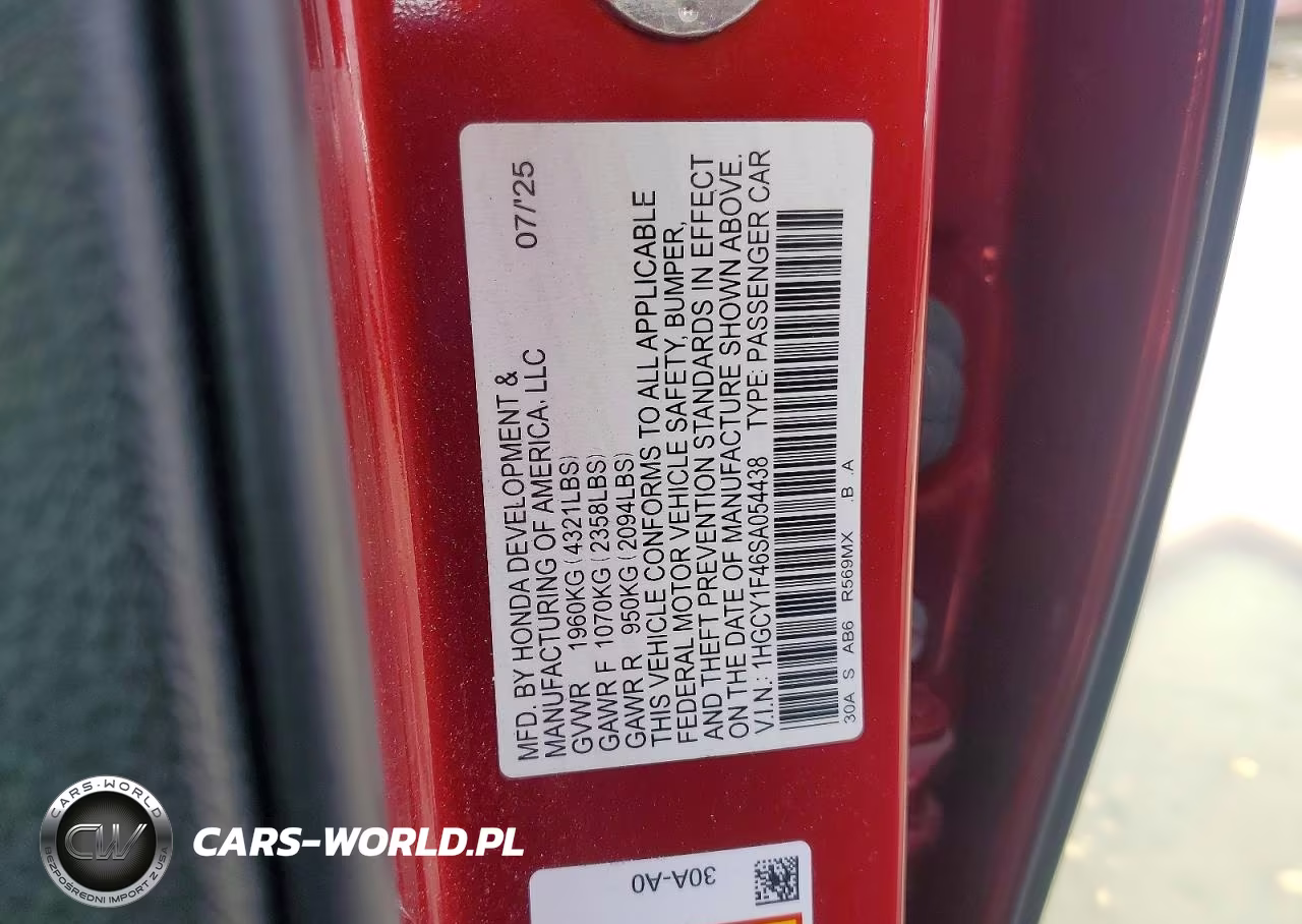 2025 Honda Accord Se VIN:1HGCY1F46SA054438 - 12