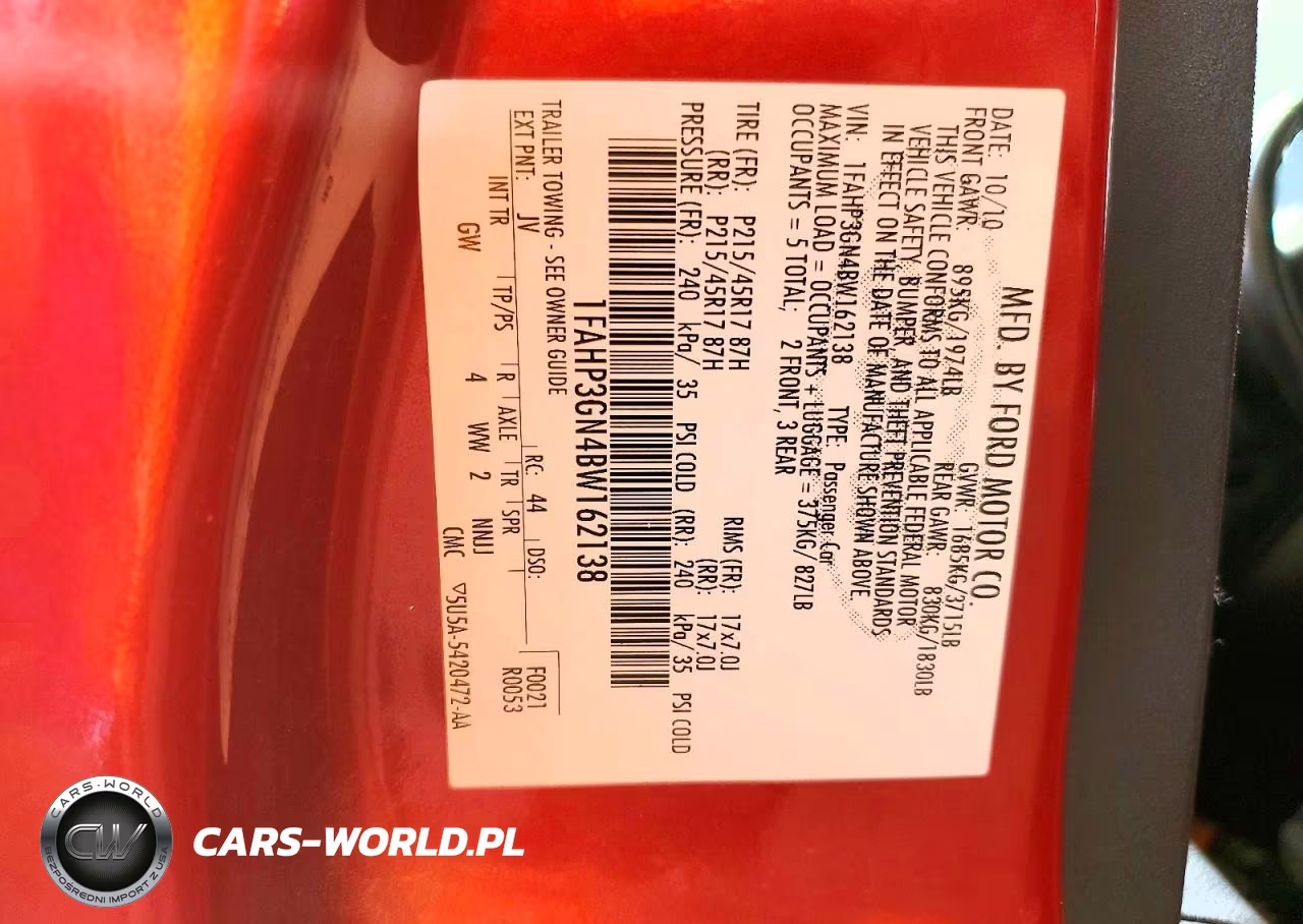 2011 Ford Focus Ses VIN:1FAHP3GN4BW162138 - 12