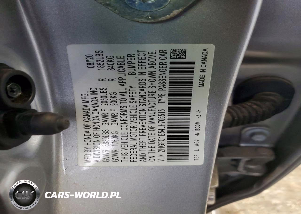2020 Honda Civic Si VIN:2HGFC1E54LH706515 - 12