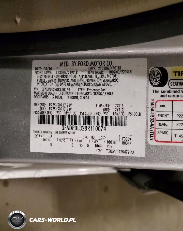 2011 Ford Fusion Hybrid VIN:3FADP0L32BR110074 - 12