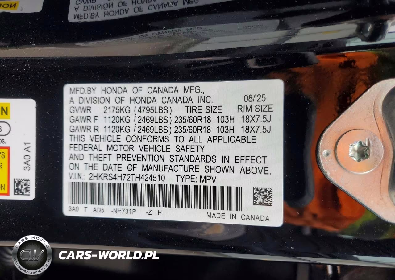 2026 Honda Cr-V Exl VIN:2HKRS4H72TH424510 - 12
