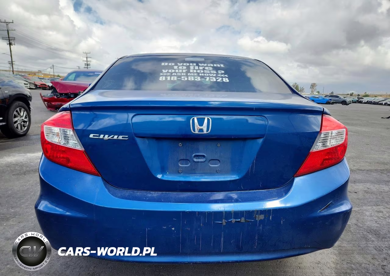 2012 Honda Civic Lx VIN:19XFB2F56CE302620 - 6
