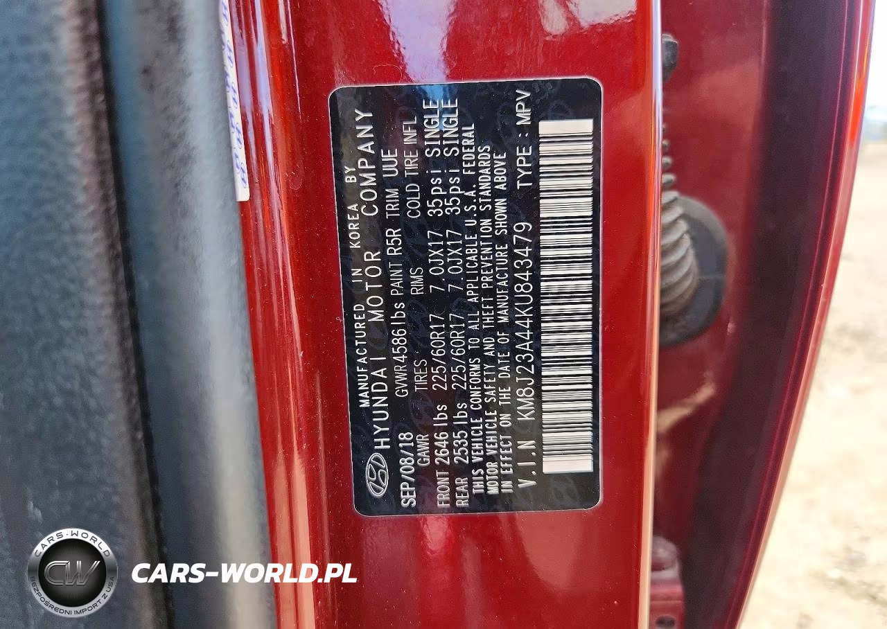 2019 Hyundai Tucson Se VIN:KM8J23A44KU843479 - 12
