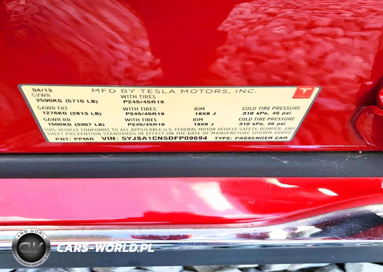 2013 Tesla Model S VIN:5YJSA1CN5DFP09694 - 12