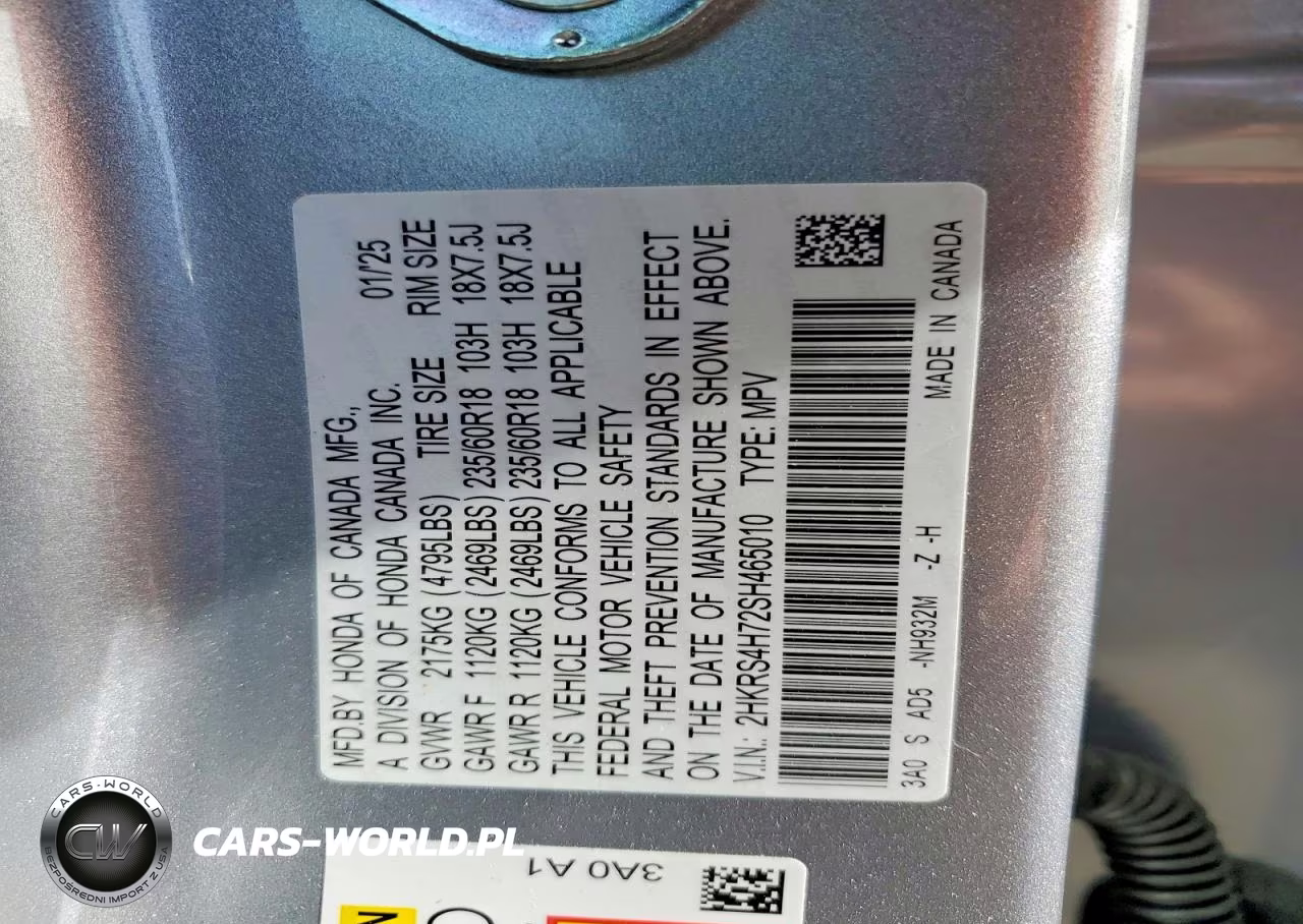 2025 Honda Cr-V Exl VIN:2HKRS4H72SH465010 - 13