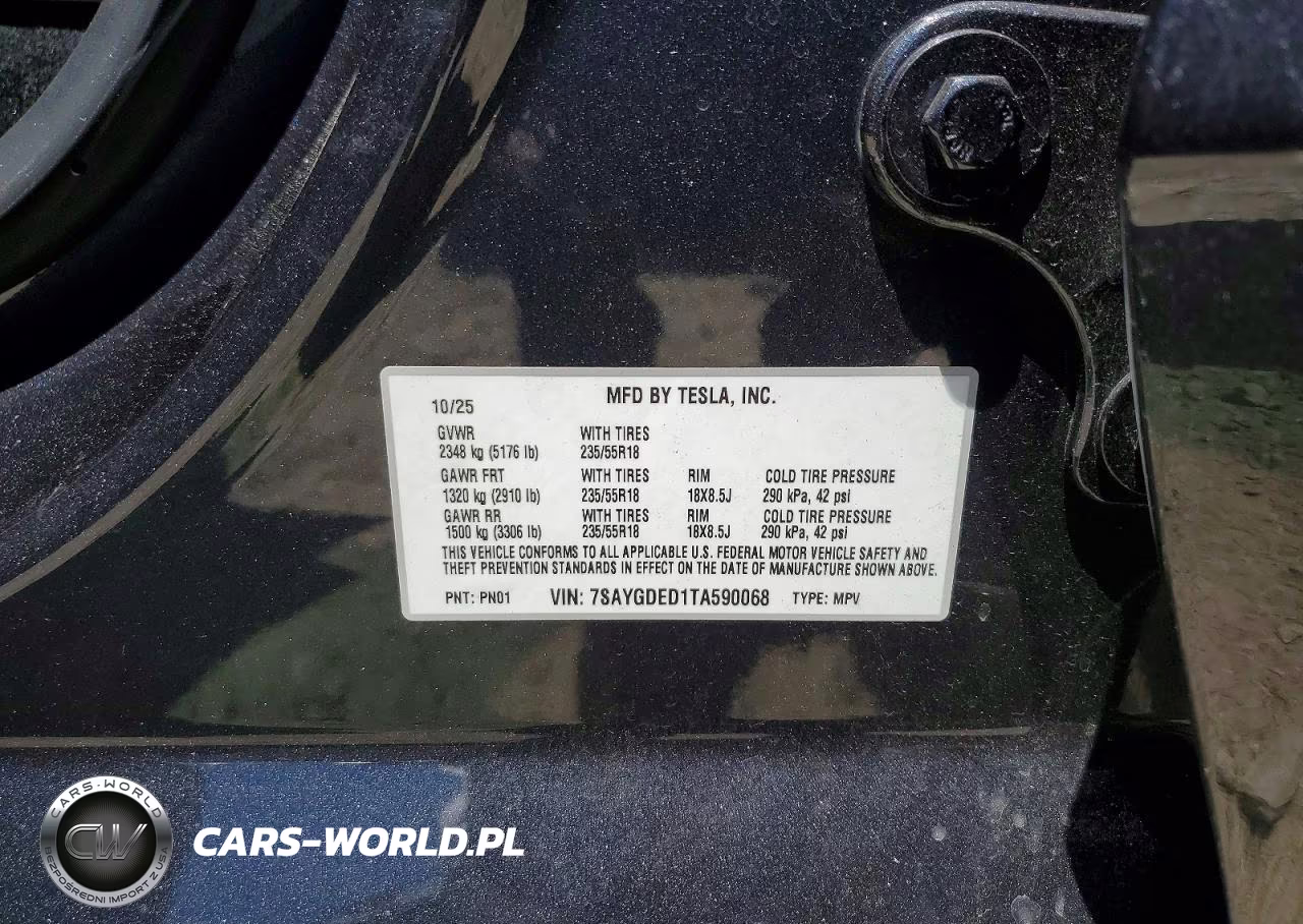 2026 Tesla Model Y VIN:7SAYGDED1TA590068 - 13