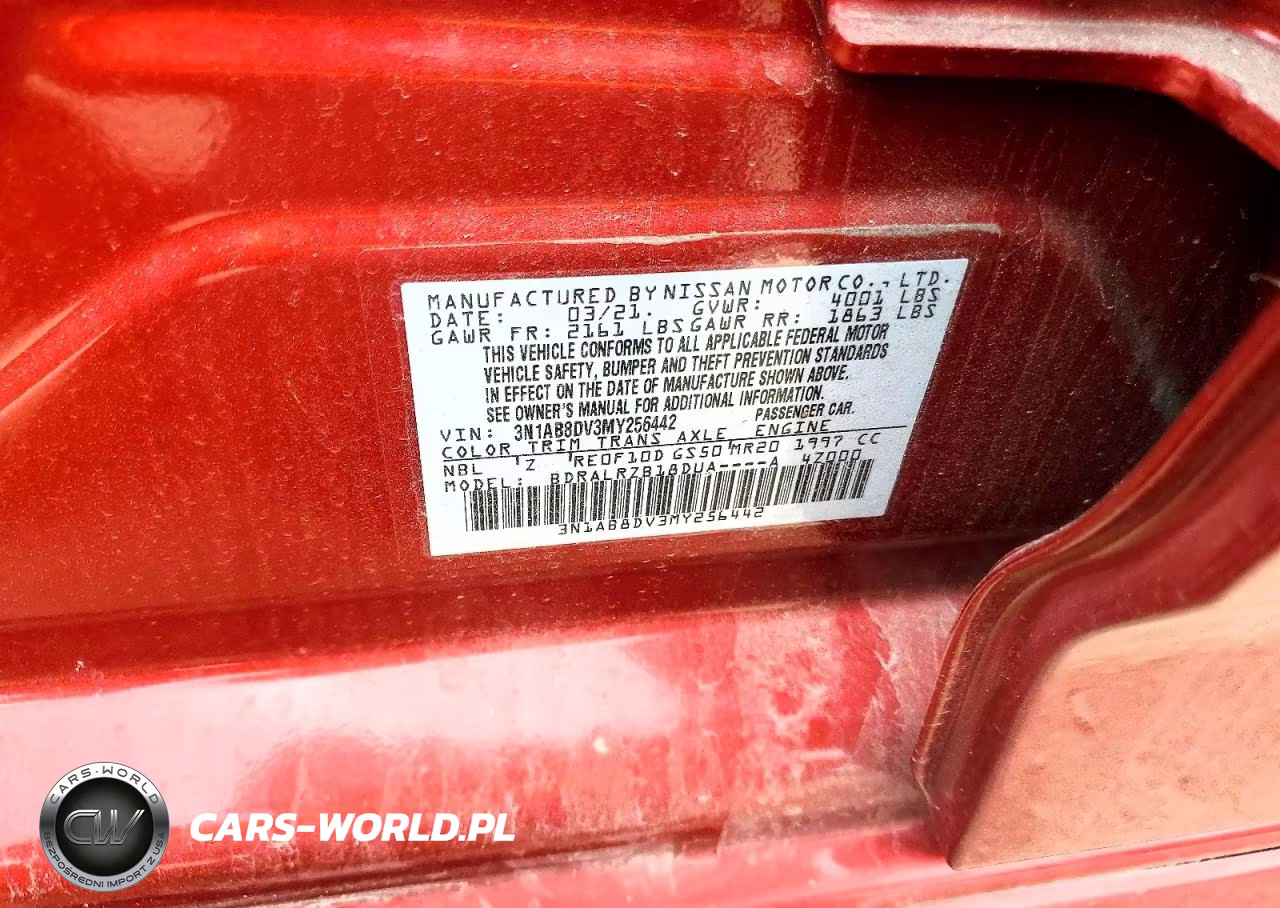 2021 Nissan Sentra Sr VIN:3N1AB8DV3MY256442 - 12
