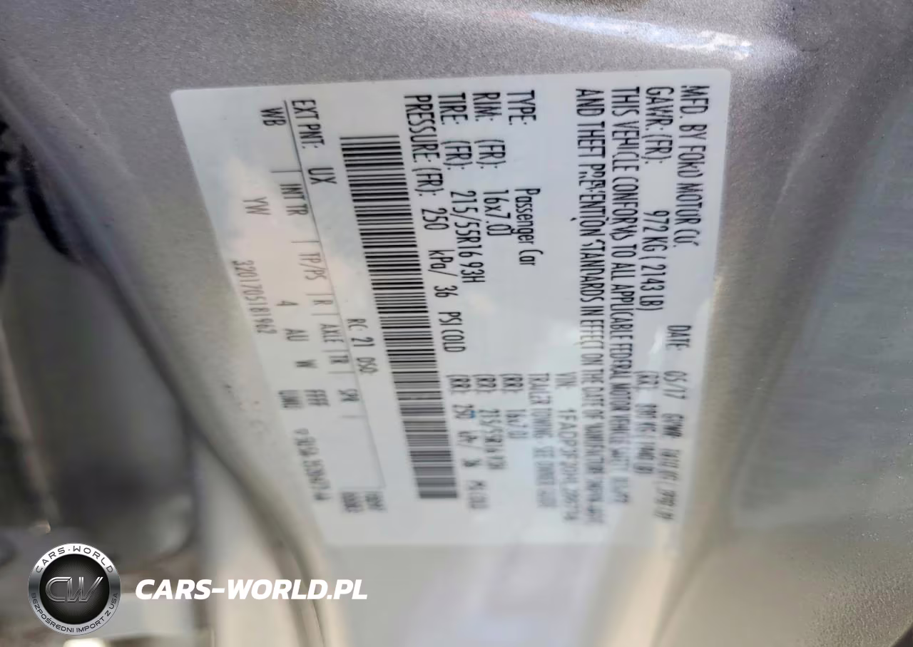 2017 Ford Focus Se VIN:1FADP3F20HL286794 - 12