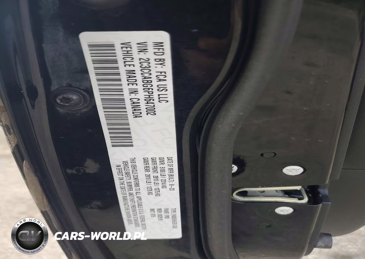 2023 Chrysler 300 S VIN:2C3CCABG6PH647002 - 12