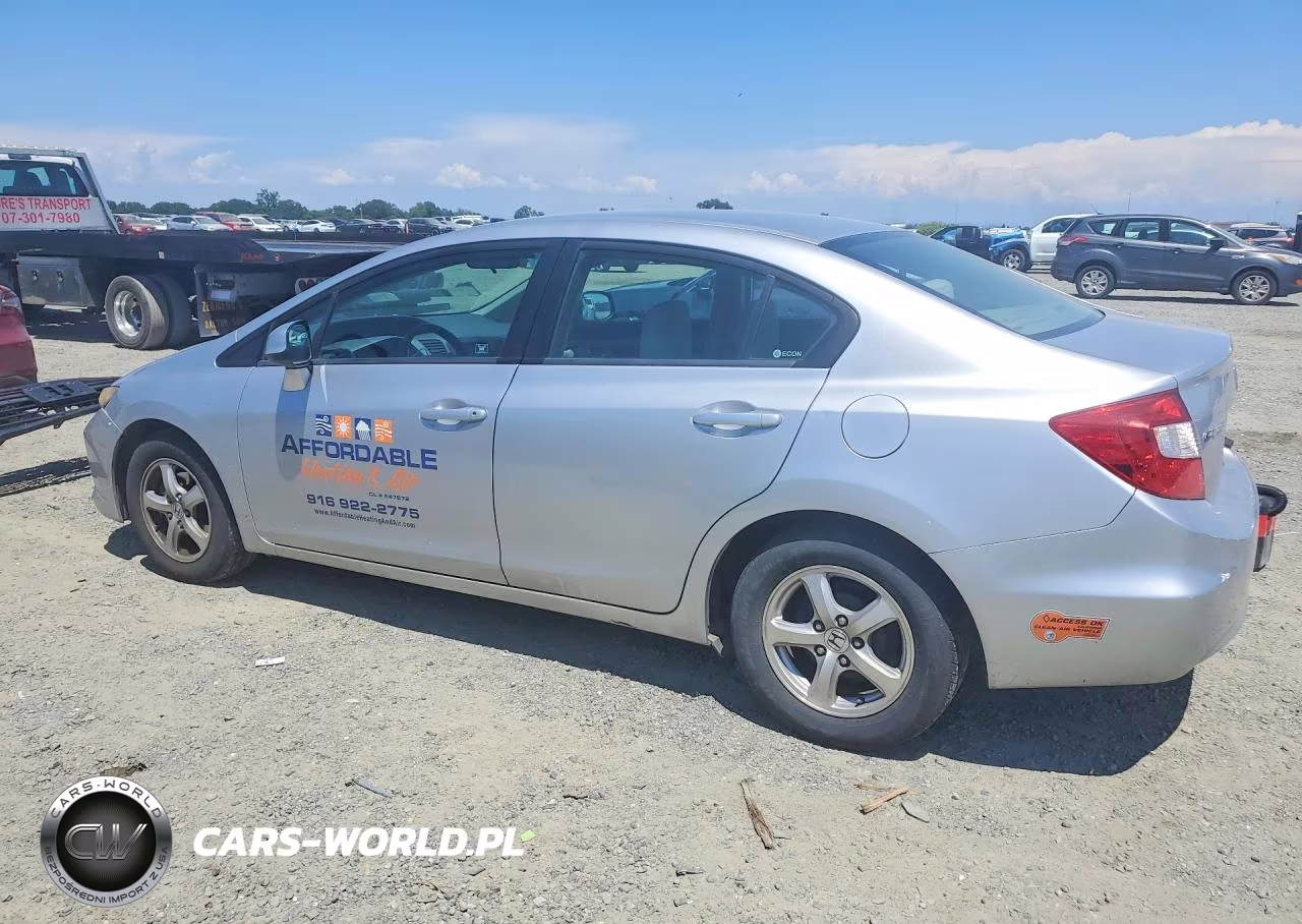 2012 Honda Civic Natural Gas VIN:19XFB5F58CE000599 - 2