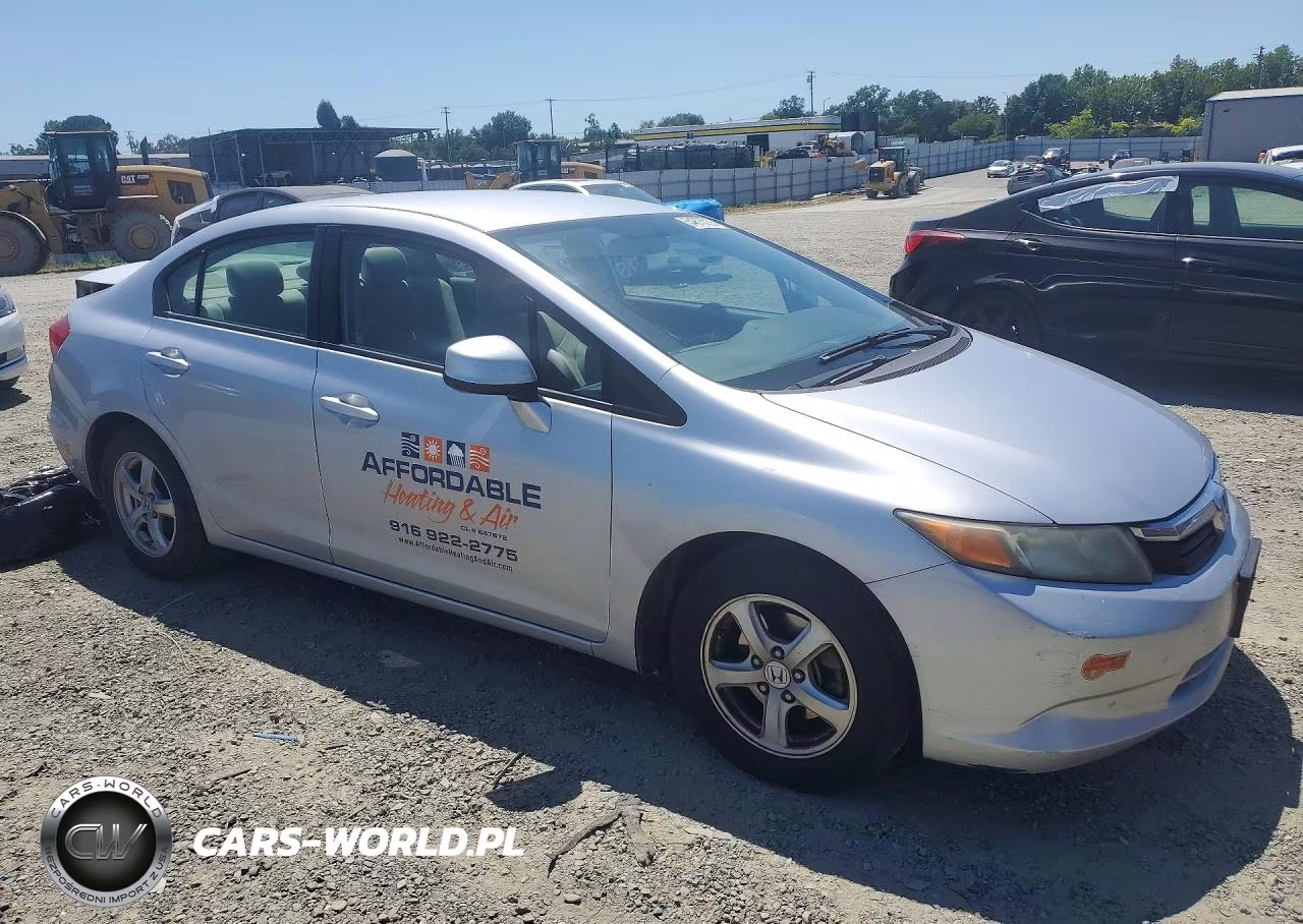 2012 Honda Civic Natural Gas VIN:19XFB5F58CE000599 - 4