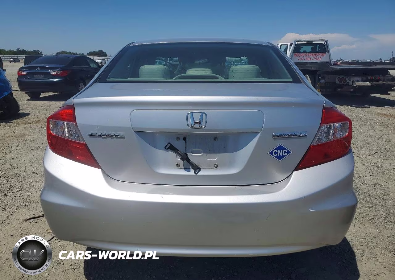 2012 Honda Civic Natural Gas VIN:19XFB5F58CE000599 - 6