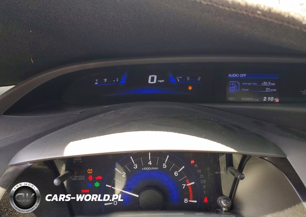2012 Honda Civic Natural Gas VIN:19XFB5F58CE000599 - 9