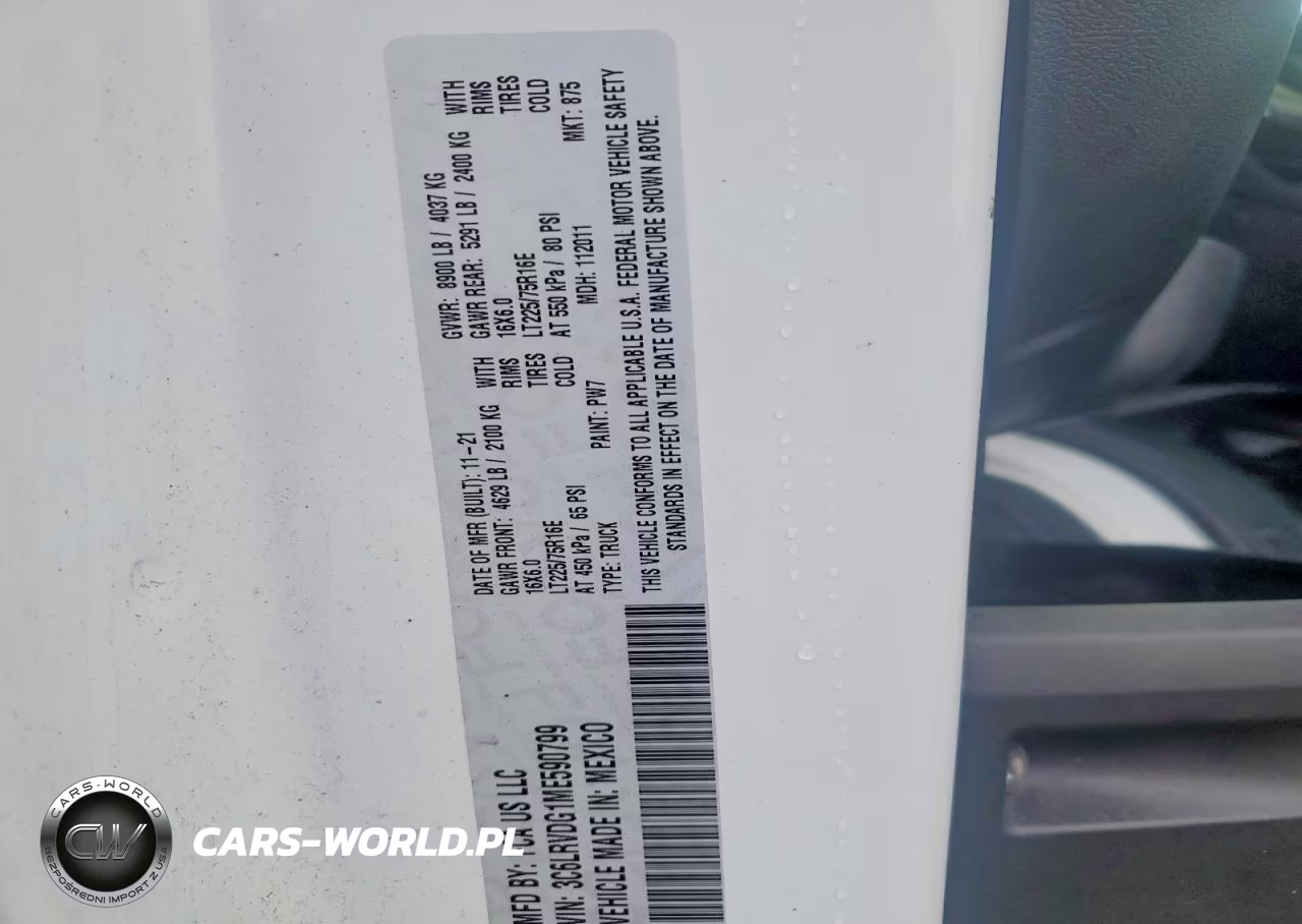 2021 Ram Promaster 2500 2500 High VIN:3C6LRVDG1ME590799 - 13