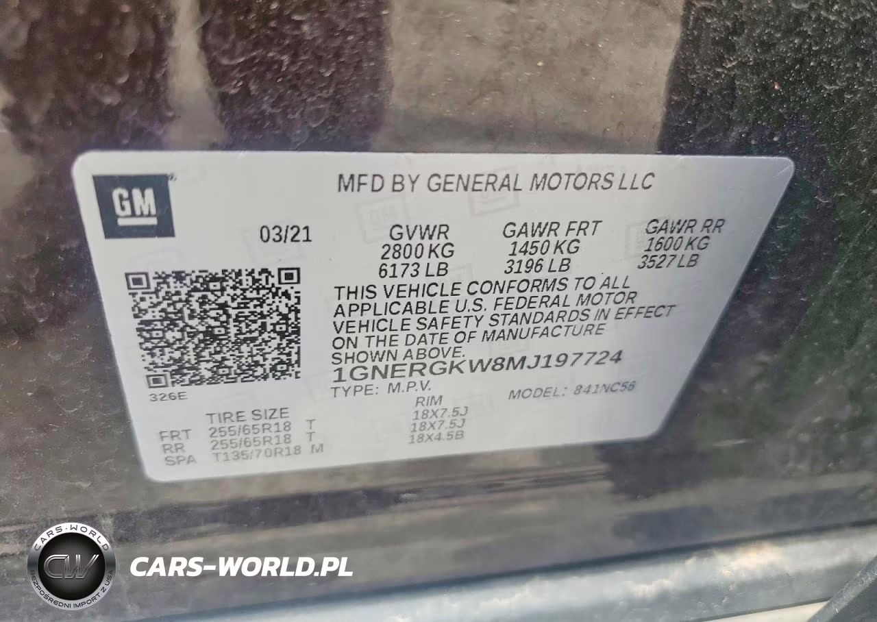 2021 Chevrolet Traverse Lt VIN:1GNERGKW8MJ197724 - 13