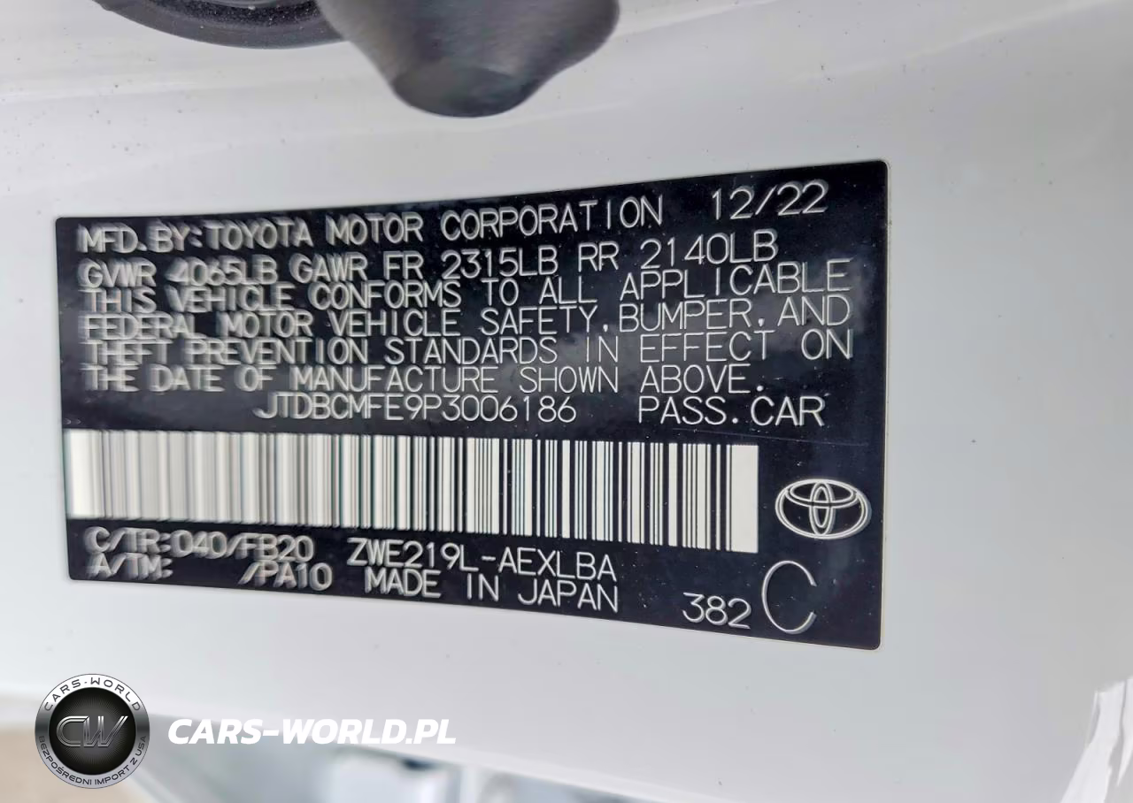 2023 Toyota Corolla Hybrid Le VIN:JTDBCMFE9P3006186 - 12