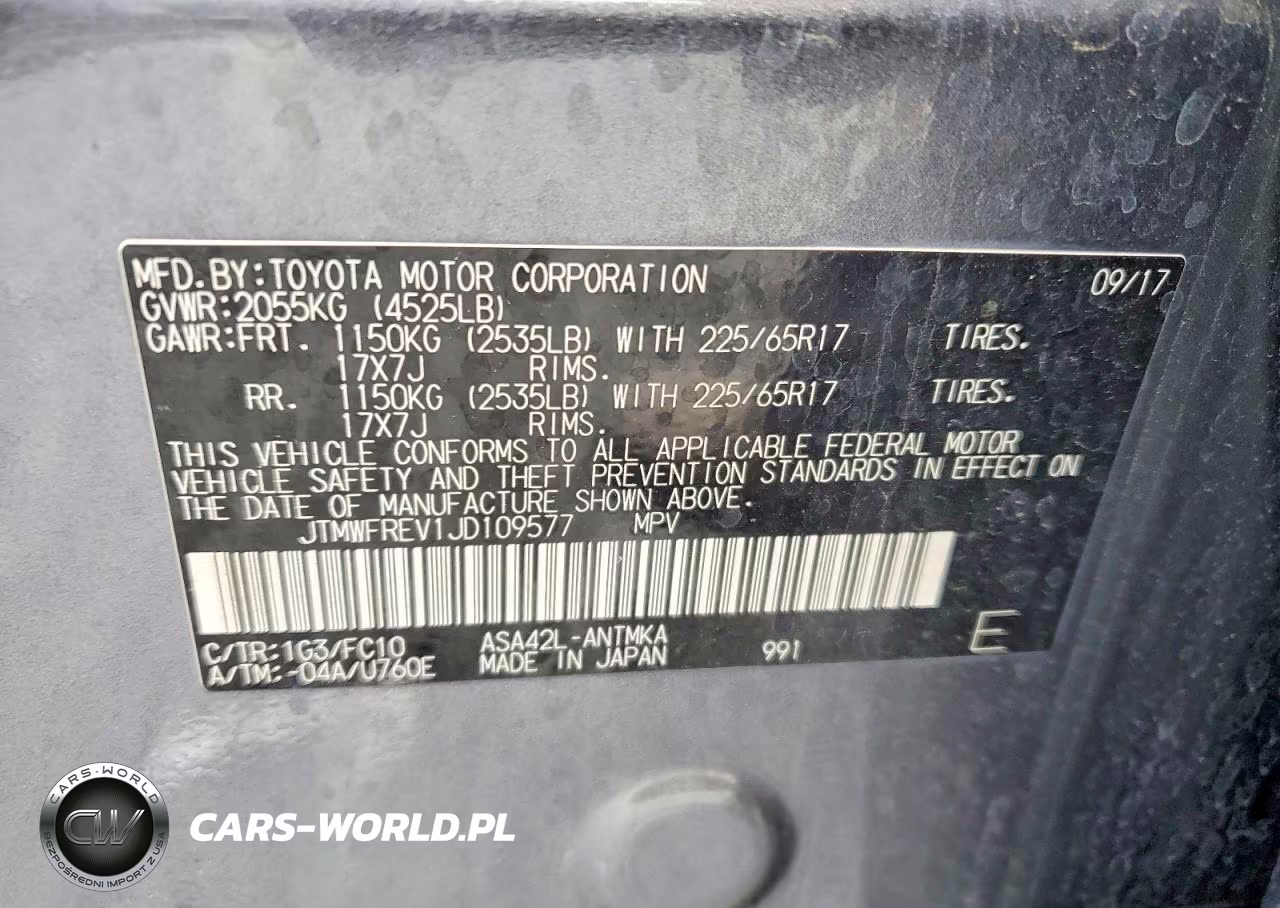 2018 Toyota Rav4 Xle VIN:JTMWFREV1JD109577 - 13