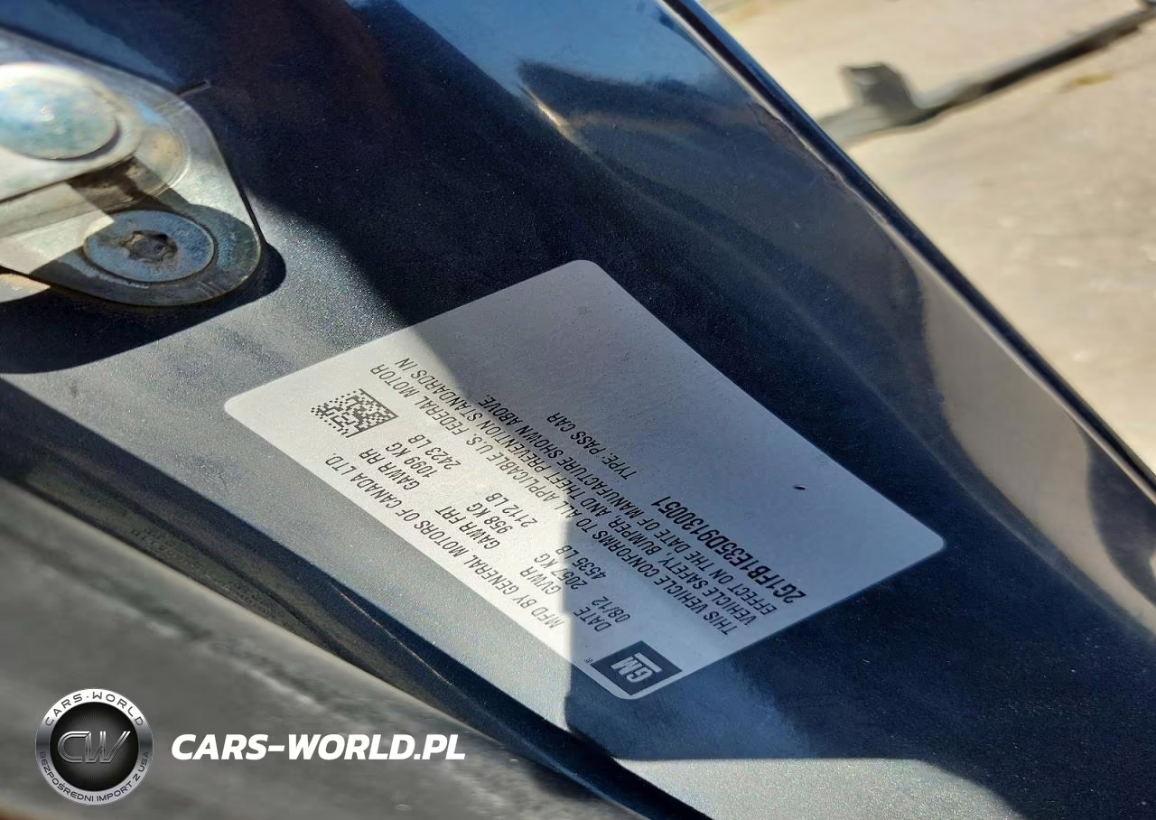 2013 Chevrolet Camaro Lt VIN:2G1FB1E35D9130051 - 12