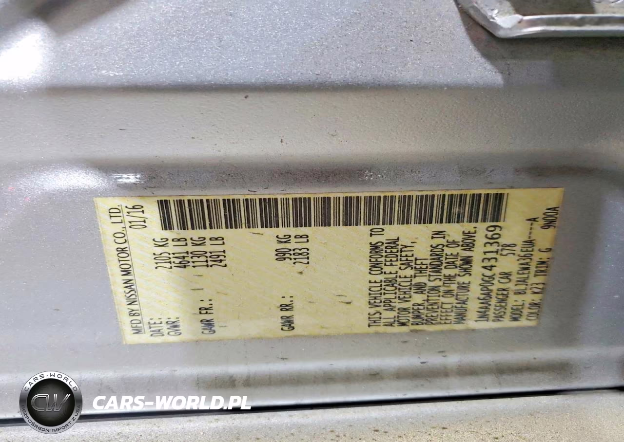 2016 Nissan Maxima 3.5 Sl VIN:1N4AA6AP0GC431369 - 12