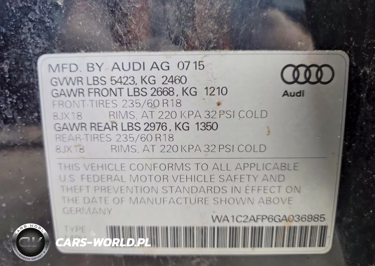 2016 Audi Q5 Premium VIN:WA1C2AFP6GA036985 - 13