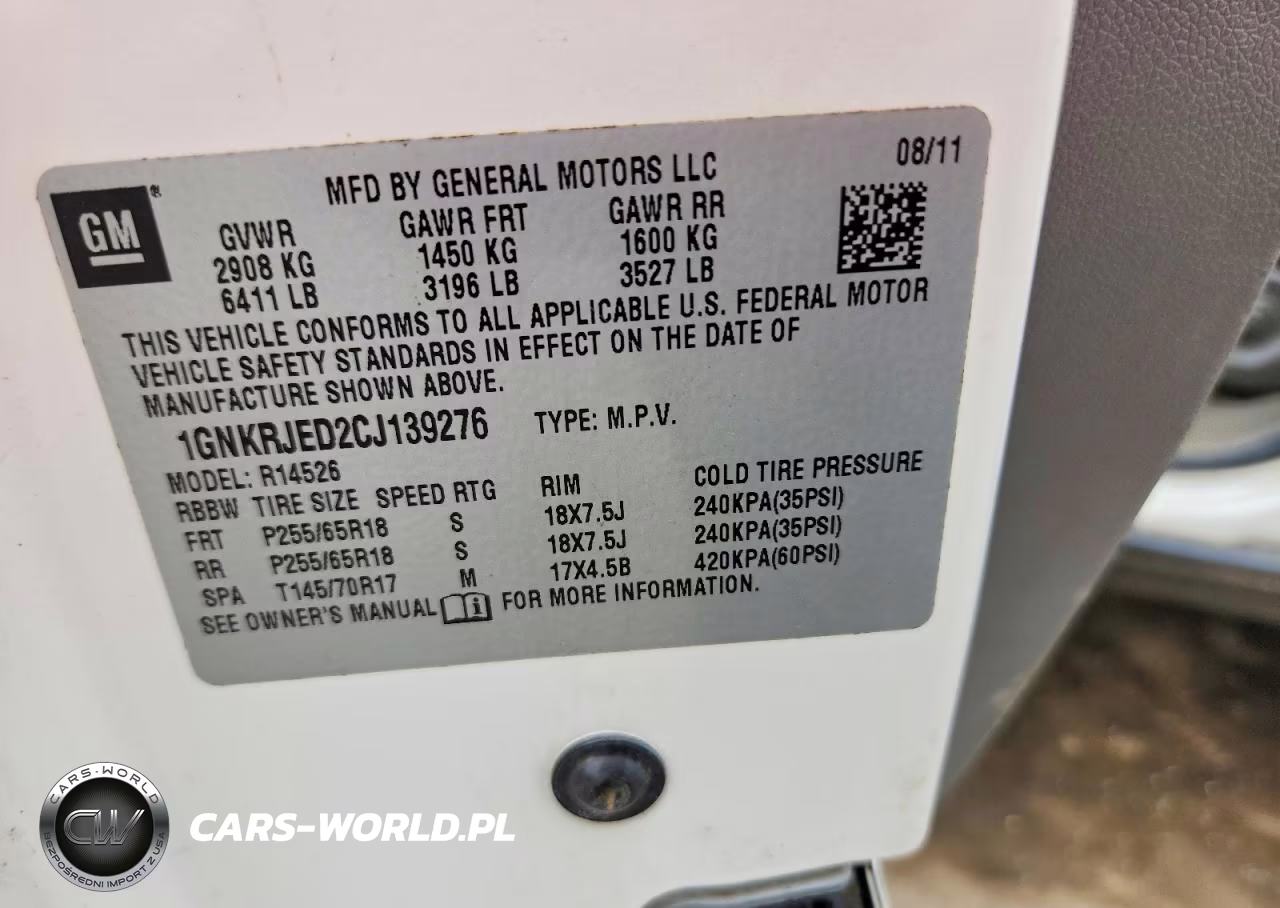2012 Chevrolet Traverse Lt VIN:1GNKRJED2CJ139276 - 13
