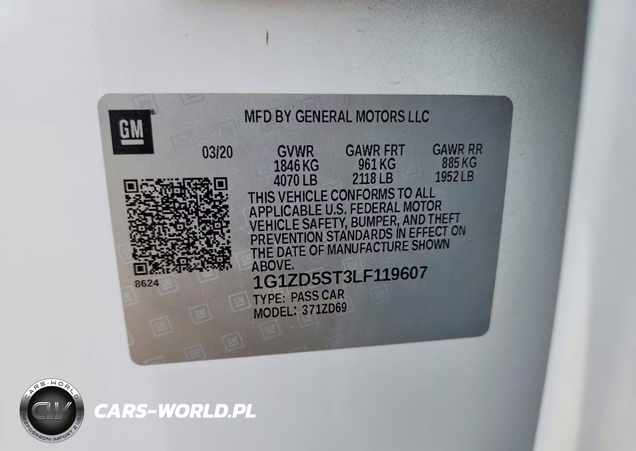 2020 Chevrolet Malibu Lt VIN:1G1ZD5ST3LF119607 - 13