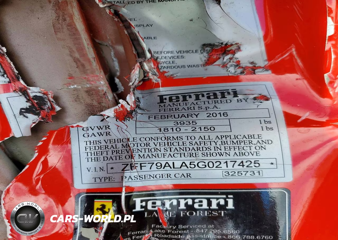 2016 Ferrari 488 Gtb VIN:ZFF79ALA5G0217425 - 12