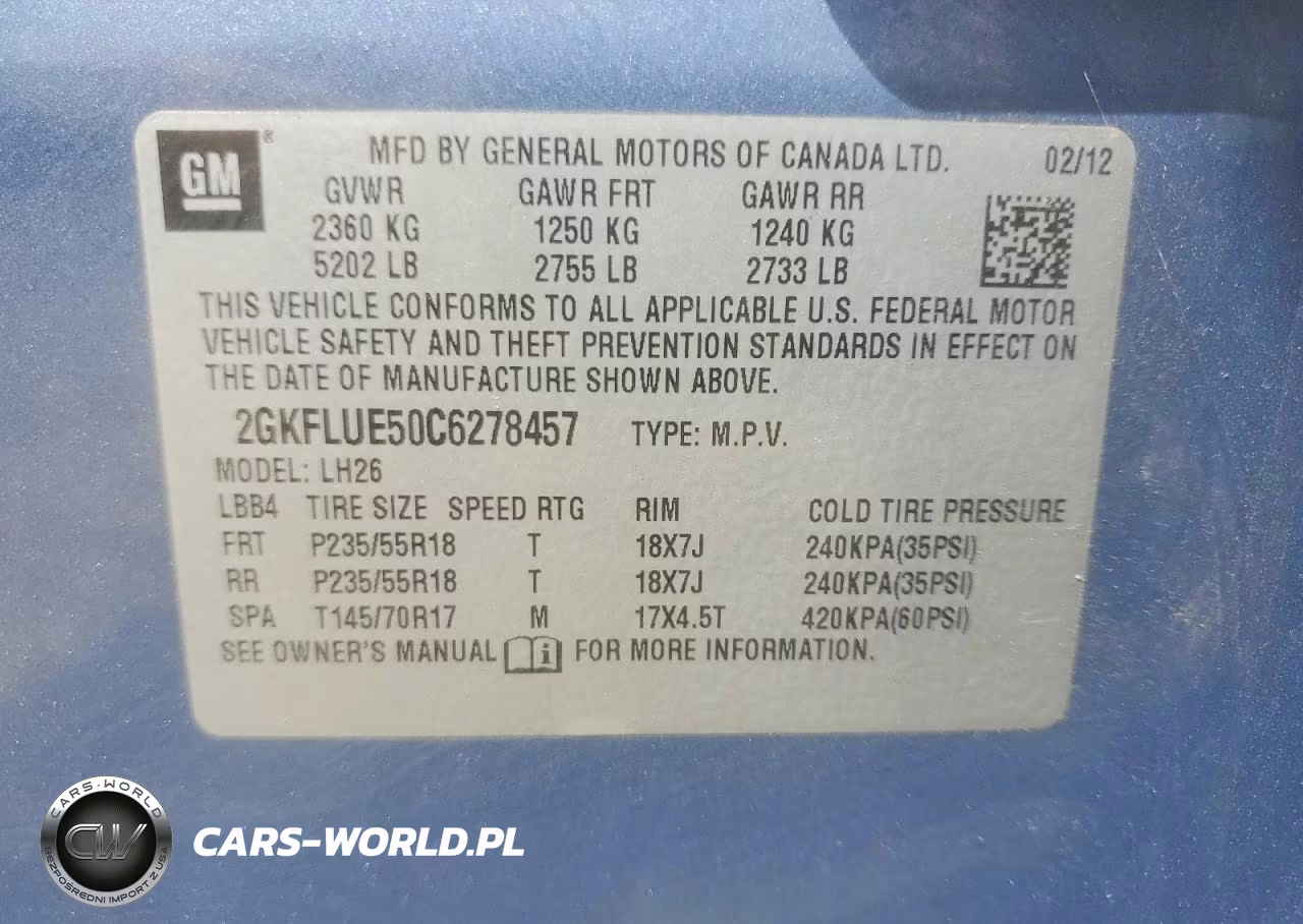 2012 GMC Terrain Slt VIN:2GKFLUE50C6278457 - 13