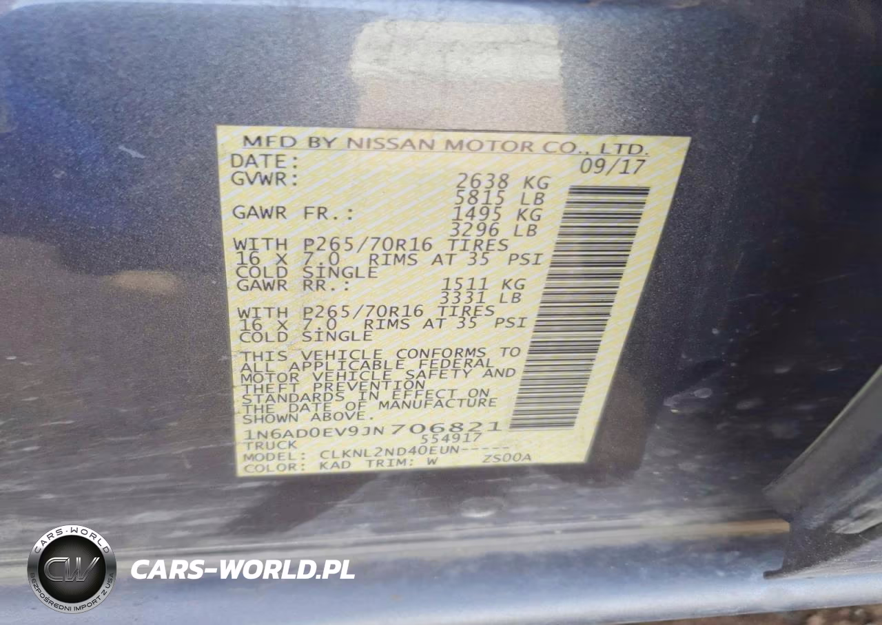 2018 Nissan Frontier Sv VIN:1N6AD0EV9JN706821 - 12